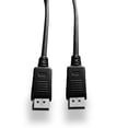 thumbnail image 2 of V7 Video Cable DisplayPort Male to DisplayPort Male 2m 6.6ft, Black, 2 of 3