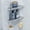 Chrome, variant on 2 Pack Corner Shower Shelves 10", Chrome 304 Stainless Steel Recessed Bathroom Shelf with Razor Holding Hole and 2 Hools, for Tiled Wall No Drilling Needed