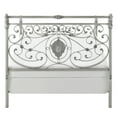 thumbnail image 2 of Hillsdale Furniture Mercer Brushed White Metal Sleigh Queen Bed, 2 of 11