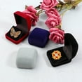 thumbnail image 4 of Velvet Gift Box for Medallions Medals Necklace Pendant Jewelry 2x2.2x1.25In Coin Display Case Jewelry Storage Box, 4 of 8