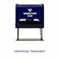 thumbnail image 3 of Unofficial Transcript Self Inking Rubber Stamp (Blue Ink) - Large, 3 of 4