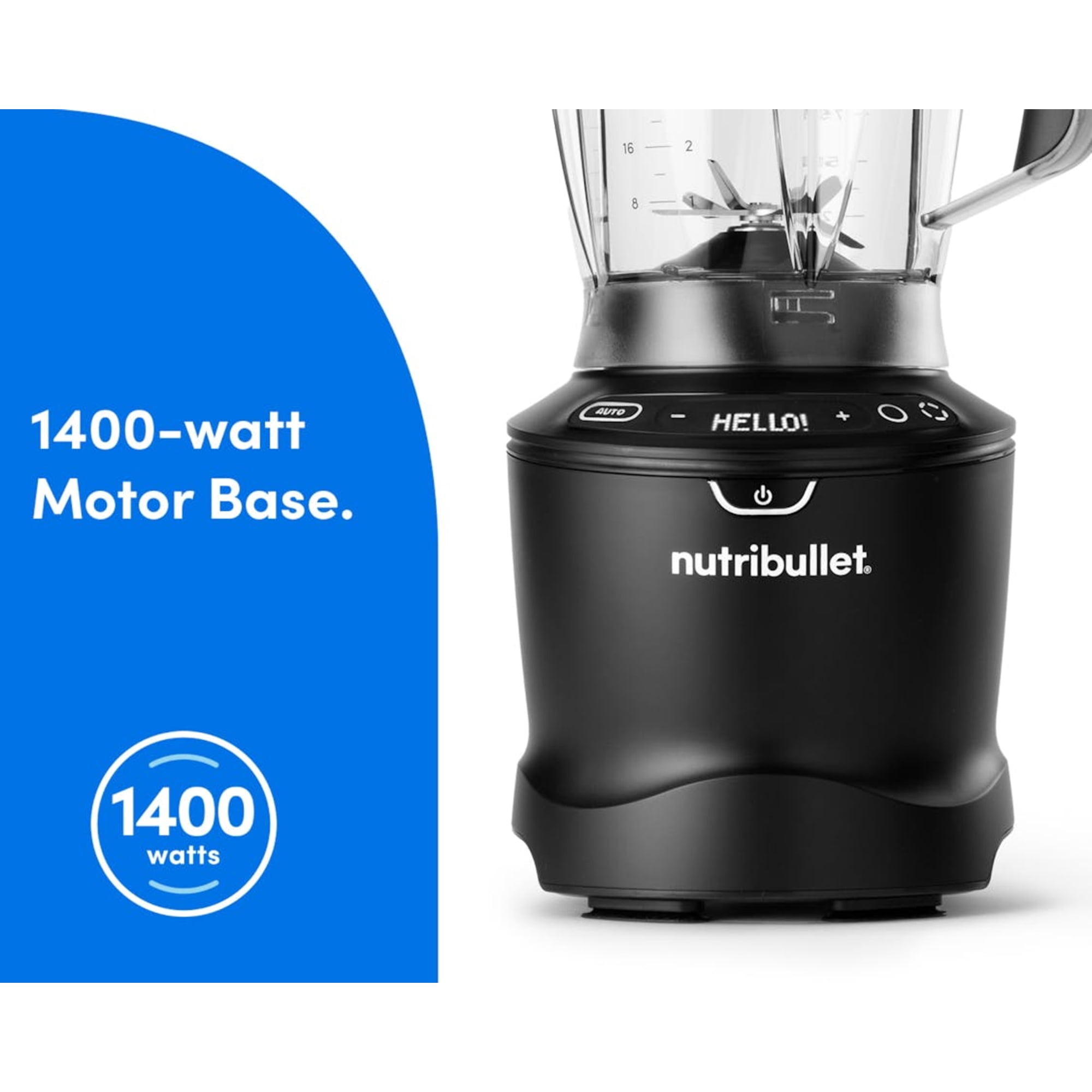 NutriBullet SmartSense 5-Speed Full-Size Blender, Black