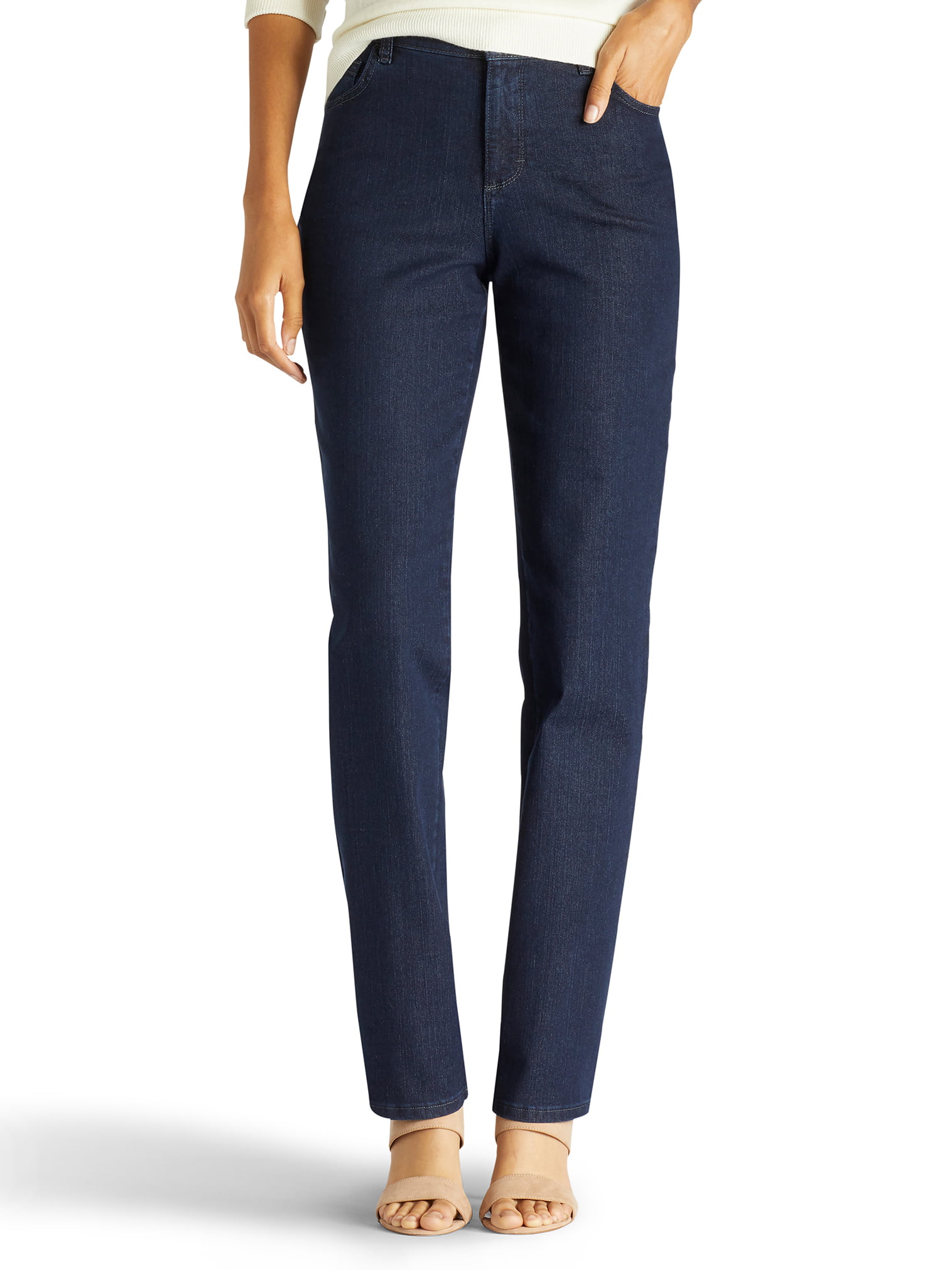 lee women's petite relaxed fit jeans