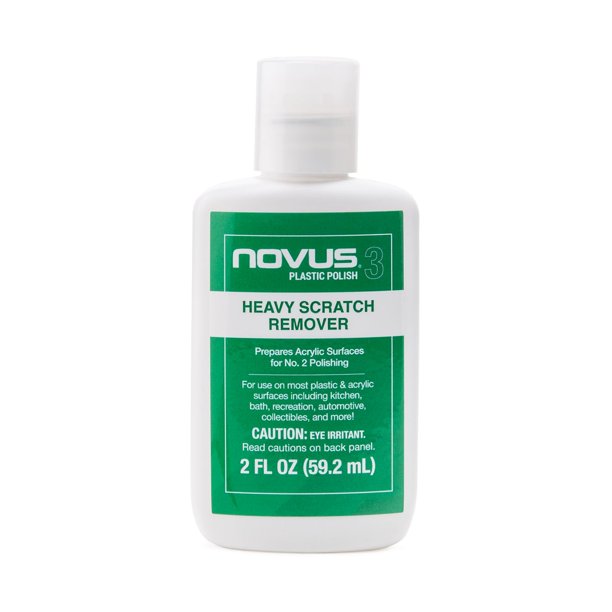 Removedor de rayones Novus 7081 para plásticos duros, pulidor pesado, 59 ml