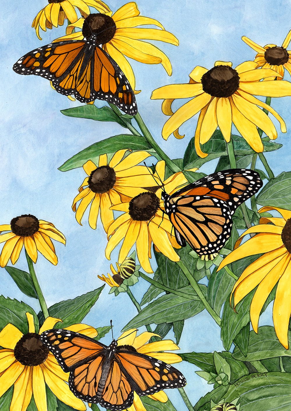 VIBRANT COLORS GARDEN FLAG "MONARCH " 12.5 in X 18 in VIBRANT COLORS GARDEN FLAG "MONARCH " 12.5 in X 18 in