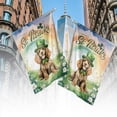 thumbnail image 4 of Happy St. Patrick’s Day Cocker Spaniel with Green Hat Shamrocks Rainbow House Flag 28x40in Double Sided Cockers Dog Lover Gifts Outdoor Decor - 03007, 4 of 5