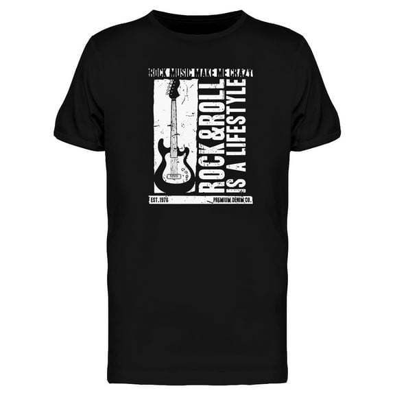 Rock And Roll Lifestyle Graphic Tee Men's -Image by Shutterstock