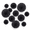 Black, variant on 20 Black Hanging Paper Round Fans For Weddings Birthdays Easter Showers Classroom Events