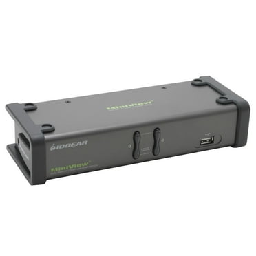 2PORT USB 2XVGA USB KVM SWITCH DUAL VIEW AUDIO PERP SHARING TAA