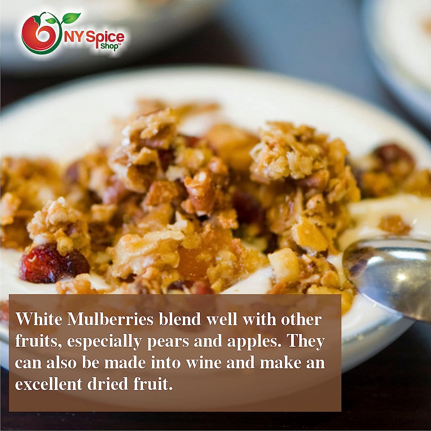 NY SPICE SHOP White Dried Mulberry – 5 Pound All Natural & Sun-Dried Mulberries - Delicious Healthy Berries