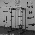 thumbnail image 2 of Eonfit E2 Power Cage with 3D Rotation Arms - Multi-Functional Power Rack for Home Gym. 1500lb Squat Rack for Home Gym. Pulley System for Cable Crossover & LAT Pulldown (E2 BLK PRO), 2 of 10