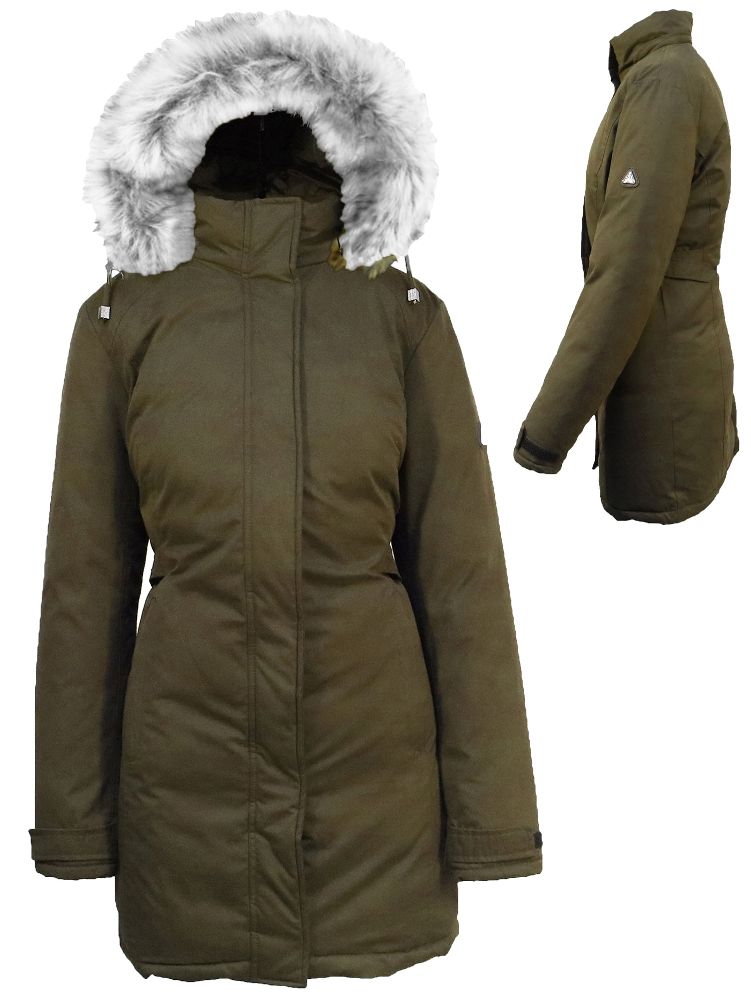 Women's Heavyweight Parka Jacket With Detachable Hood