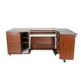thumbnail image 4 of Arrow Companies, LLC Sydney Hydraulic XL Sewing Cabinet Teak Teak, 4 of 5
