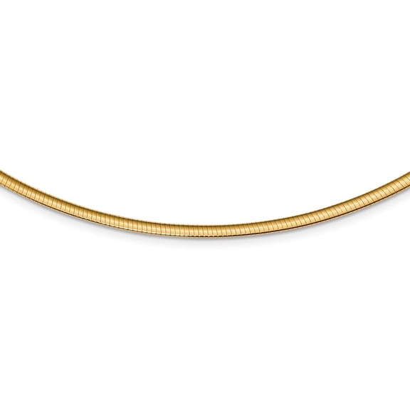 Sterling Silver and Flash Gold-Flashed Reversible 3mm Cubetto Chain Necklace - 14.3 Grams - 18 Inch