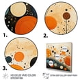 thumbnail image 3 of Designart "Orange Mid Century Organic euphony III" Mid-century Floater Framed Canvas Print, 3 of 7