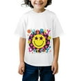 thumbnail image 4 of WISHTIME Kids' T-Shirt Dot Happy Dot Day 2024 Funny Colorful Polka Short Sleeve Size XS-XL White, 4 of 7