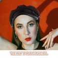 thumbnail image 3 of unbranded Vintage Coffee Newsboy Cap Unisex Beret Hat Comfortable Breathable Material, 3 of 6