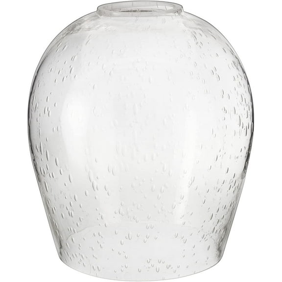Aspen Creative 23612-01,Seeded Barrel Glass Shade.5-1/2"Dia x 6"H / Center Hole:45mm.