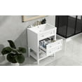 thumbnail image 3 of Yesurprise 24" Free Standing Bathroom Vanity with Ceramic Sink Drawer Open Shelf Ample Storage Space Easy Assembly Bathroom Storage Cabinet Bathroom Accessories, 3 of 8
