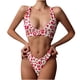 thumbnail image 1 of Traje de baño de pecho cruzado dividido para mujer a la moda Bikini Sexy con estampado de cintura Fridja  nalpqowj23560, 1 of 4