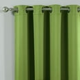 thumbnail image 2 of Quality Home Wide Basic Bronze Grommet Blackout Curtain - Green - 80"W X 96"L (Single Panel), 2 of 3