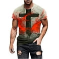 thumbnail image 2 of EGNMCR T-Shirt à Col Rond Imprimé Mode Décontractée pour Hommes Manches Courtes, 2 of 5