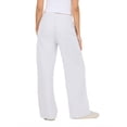thumbnail image 4 of Forever 21 Women's Grey Low-Rise Sweatpant, Wide-Leg with Lace & Stripe Trim,XS, 4 of 6