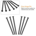 4pcs 4 Inch Door Hinge Pins, Removable Brushed Door Hinge for Wood