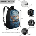 thumbnail image 5 of Uorisanigo Cool Wolf School Backpack Bag for Boys Girls 6-12 Year Kids Backpack Large Capacity Sports Casual Daypack Travel Backpacks with Zipped Front Pocket, 5 of 6