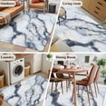 thumbnail image 6 of 4x6 Washable Area Rug, Grey White Marble Non-Slip Rectangle Rug for Living Room Office, Abstract Marble Stone Nature Modern Indoor Accent Floor Mat for Home Decor, 6 of 9