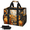 Multicolor 4, variant on Vintage Sunflowers Reusable Grocery Bag, Upright Heavy‑Duty Foldable Shopping Bag with Removable Shoulder Strap, Multi‑Pocket Storage Tote for Beach Camping, Summer Sunflower