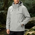thumbnail image 4 of Abomasnow Mens Big and Tall Jackets Zip Up Waterproof Windbreaker Hooded Rain Jackets Casual Lightweight Hiking Travel Rain Coat with Pockets, 4 of 9