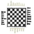 thumbnail image 3 of Cergrey Chessmen Set,Chess Game,32pcs Plastic International Chess Game Complete Chessmen Set Black And White Entertainment, 3 of 8