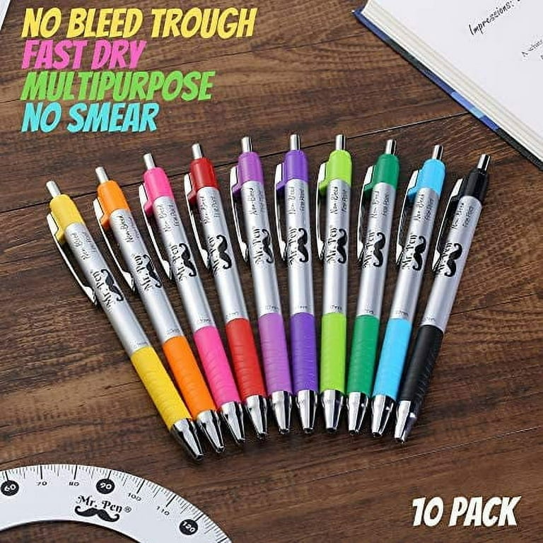 Mr. Pen- Bible Pens, 10 Pack, Assorted Color Pens, Bible Pens No Bleed Through, Bible Journaling Pens, No Bleed Pens, Bible Journaling Supplies