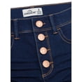 thumbnail image 3 of Jordache Girls Exposed Button Bermuda Shorts, Sizes 5-18, 3 of 4