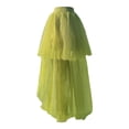 thumbnail image 3 of QHFBli High-Low Tutu Tulle Skirts for Women Irregular Elastic Waist Layered Flowy Dance Skirts, 3 of 8