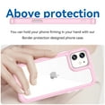 thumbnail image 2 of Dteck Case for iPhone 12, 6.1 inch, Shockproof Rubber Soft TPU Bumper Heavy Duty Acrylic Clear Hard Phone Case Cover, Pink, 2 of 8