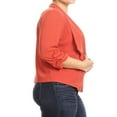thumbnail image 3 of Women's Plus Size Casual 3/4 Sleeve Office Work Blazer Jacket, 3 of 5