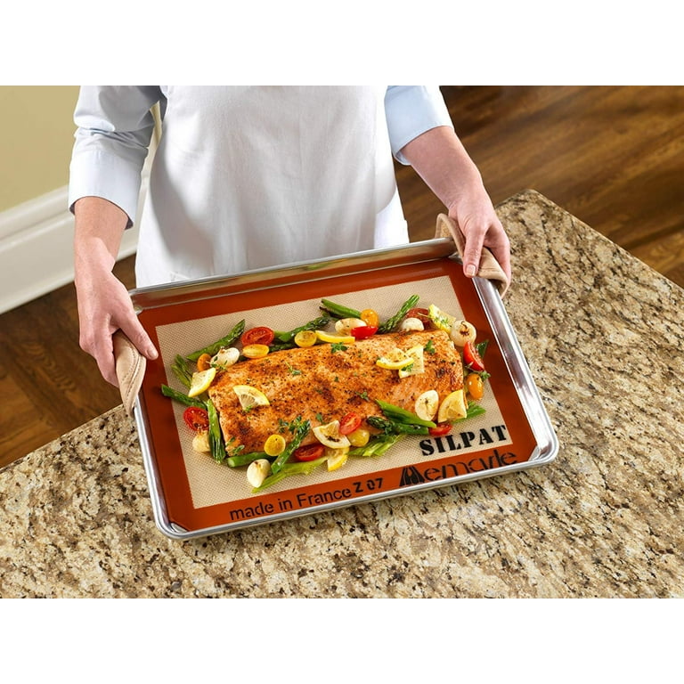 Silpat Non-Stick Silicone Commercial Size Baking Mat 16.5-Inch by 24.5-inch