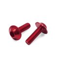 thumbnail image 3 of Unique Bargains 6 Pcs M6 x 20mm Plaques d'Immatriculation Hexagonale Rouges Boulons de Carénage Vis pour Moto, 3 of 3
