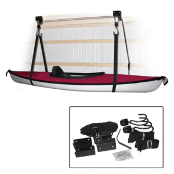 10" Matte Black Kayak Hoist System