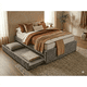 thumbnail image 1 of Cama Base Basic Matrimonial con cama baja individual acolchonada, Atlas del Descanso color Gris, 1 of 3