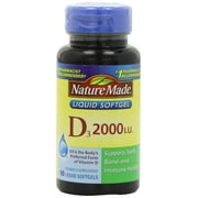 Nature Made Vitamin D3 2000iu Liquid Softgels, 90 Ct