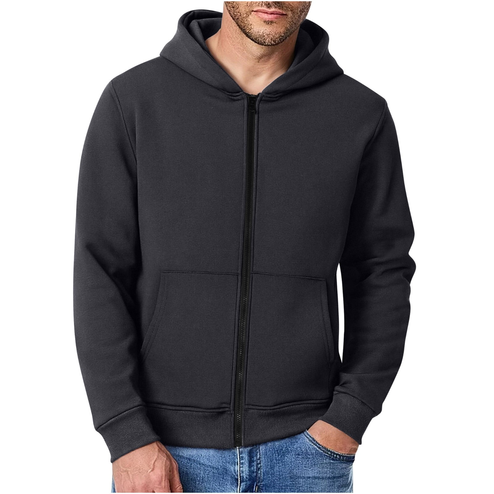 qolati Mens Travel Hoodies with Backpack Creative Travel Hoodie Jackets Zip Up Hooded Sweatshirt Christmas Day Long Sleeve Outerwear with Pockets