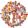thumbnail image 2 of 35pcs-50pcs Cartoon Stickers Firefighter Kids Stickers Emergency Vehicles Funny Stickers for Notebooks Luggage, 2 of 9