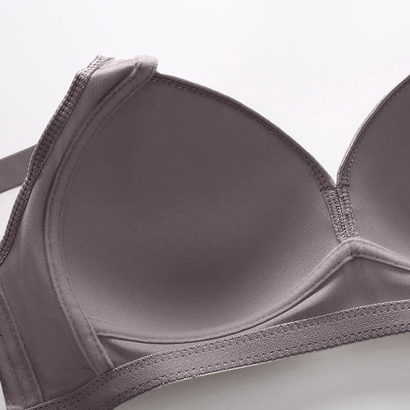 Ayfxijin Bras for Women No Underwire,Woman's Everyday Bra Printing Gathered Together Large Size Daily Bra Underwear