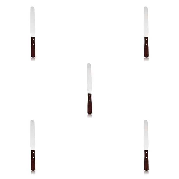 Wosthever Espátula para glaseado de acero inoxidable, espátula para hornear pasteles, crema, mantequilla, repostería profesional, más suave, Type5 NO5