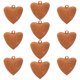 thumbnail image 1 of ColoMX 10 cascabeles vintage con forma de corazón: cascabeles rústicos de hierro para decorar tu árbol de Navidad. Adornos colgantes para fiestas., 1 of 7