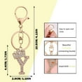 thumbnail image 4 of Stylish Metal Alphabet Letter Keychain Fashion Jewelry Accessory for Bags and Personal Items with Exquisite Encrusted Detailing, 4 of 5