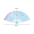 thumbnail image 4 of Cartoon Pattern Fan Sure Here's A Product Title for Listing 2pcs Cartoon Pattern Hand Crank Cool Fan Student Children Summer Portable Folding Fan, 4 of 8